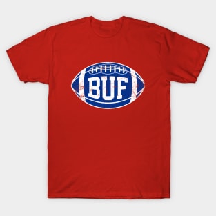 BUF Retro Football - Red T-Shirt